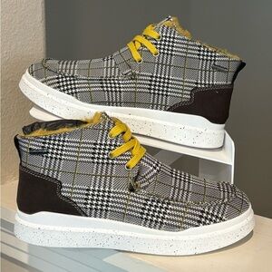 NEW Romika Women 36 US 5.5 Shoes Waterproof Plaid Fur Lined Sneakers Zip Boots